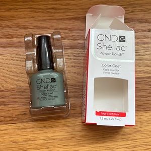 CND Shellac Sage Scarf Brand New